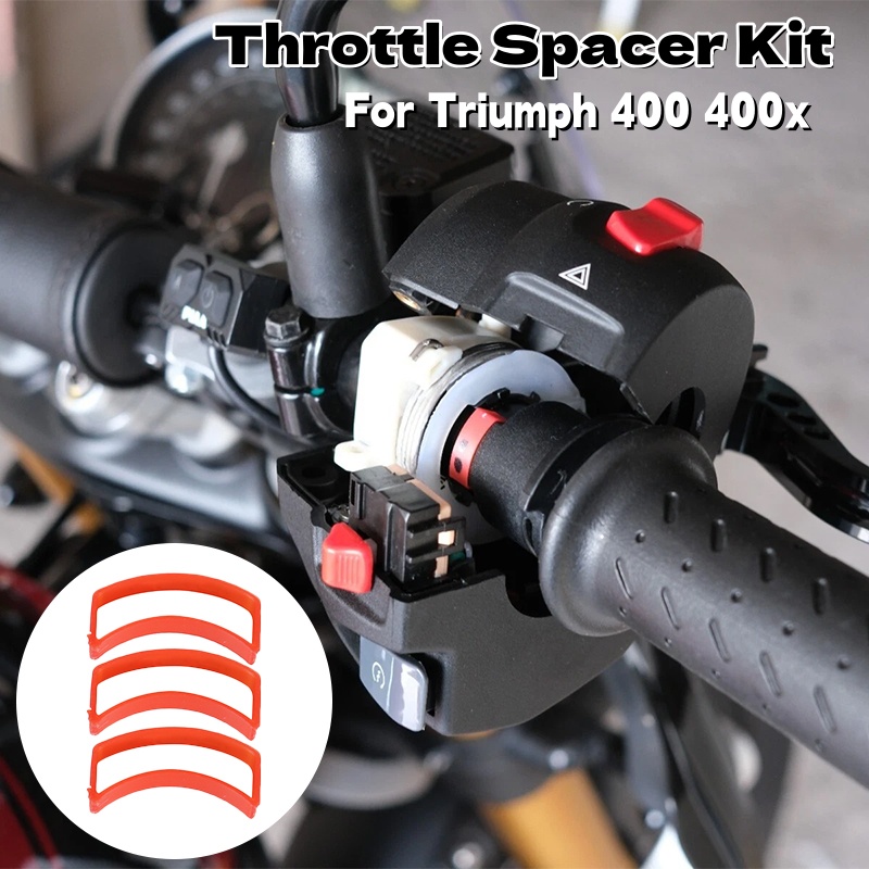 Motorcycle Gear Wholesale - 3 個スロットルスペーサーキットオートバイギアシフトとスロットルスペーサーアクセサリートライアンフスピード 400 スクランブラー 400x 卸売