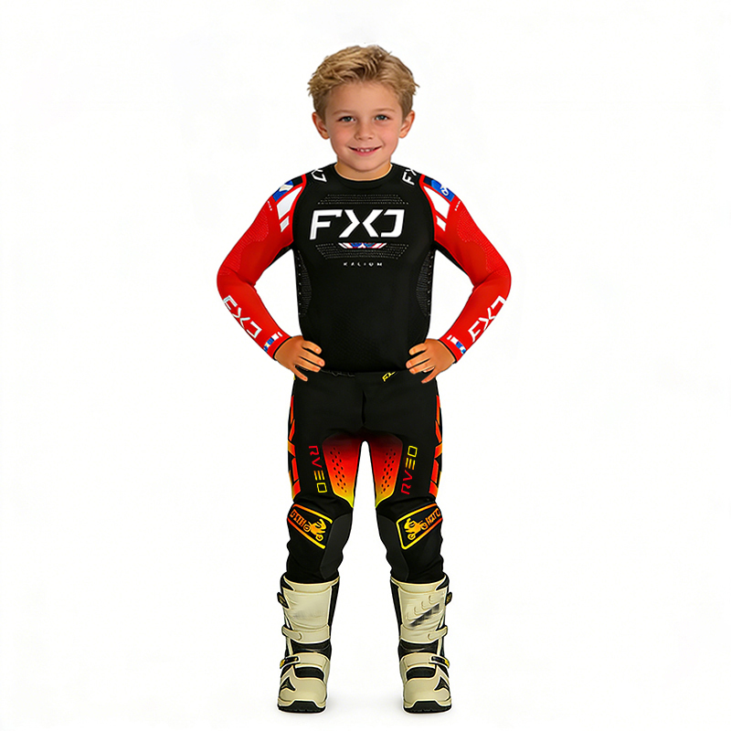 Motorcycle Gear Youth - モトクロス子供服 オートバイジャージとパンツ キッズ服 男の子 女の子 ユースmxギアセット