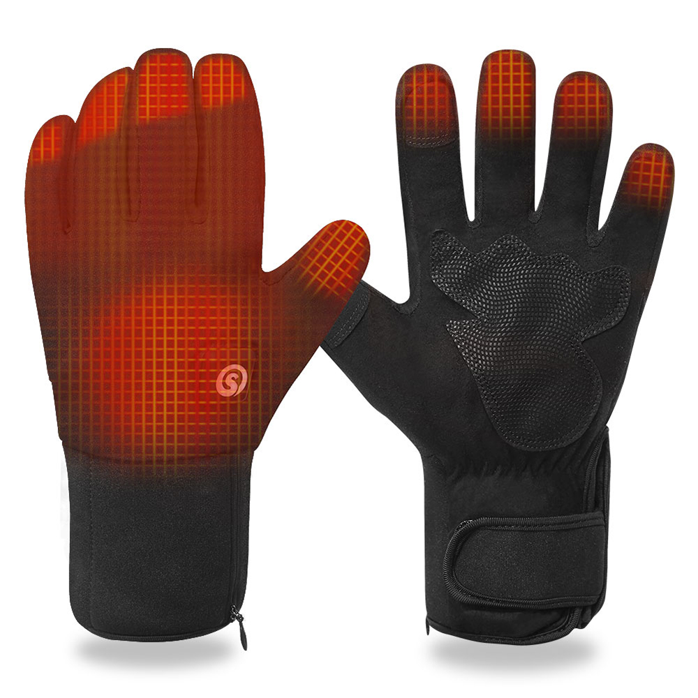 Motorcycle Gear For Winter - バッテリー,防水,ウォーマー,サーマルタッチディスプレイ,冬用の電気温水オートバイ手袋