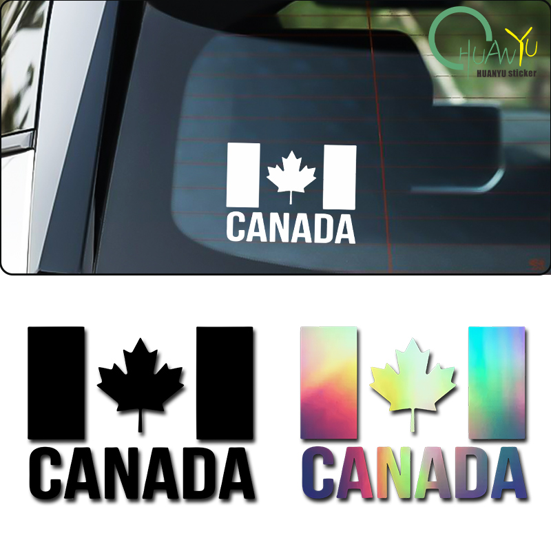 Motorcycle Gear Canada - メープルリーフステッカー,クリエイティブな中国のレストランの旗,防水,車の個性,オートバイの装飾,カナダ