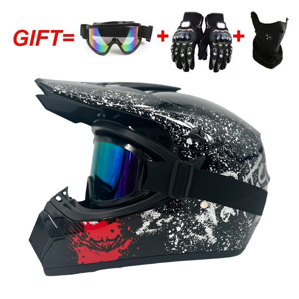 Motorcycle Gear Youth - ダートバイクギア：ユースキッズ用オフロードバイクヘルメット、ダウンヒルATV、DHゴーカート、クロス、DOT規格適合ヘルメット