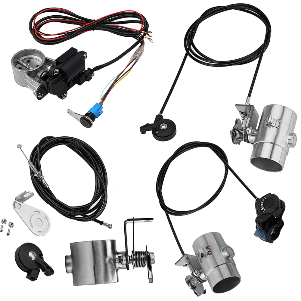 Motorcycle Gear Wholesale - 卸売価格 オートバイ排気管システム ギア調整スイッチ付き ロコモーティブサウンド 51mm 第二世代