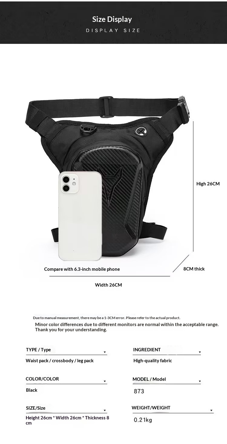 オートバイレッグタンクバッグ防水ウエストパッククロスボディラ - Motorcycle Gear Wardrobe のレビューと価格