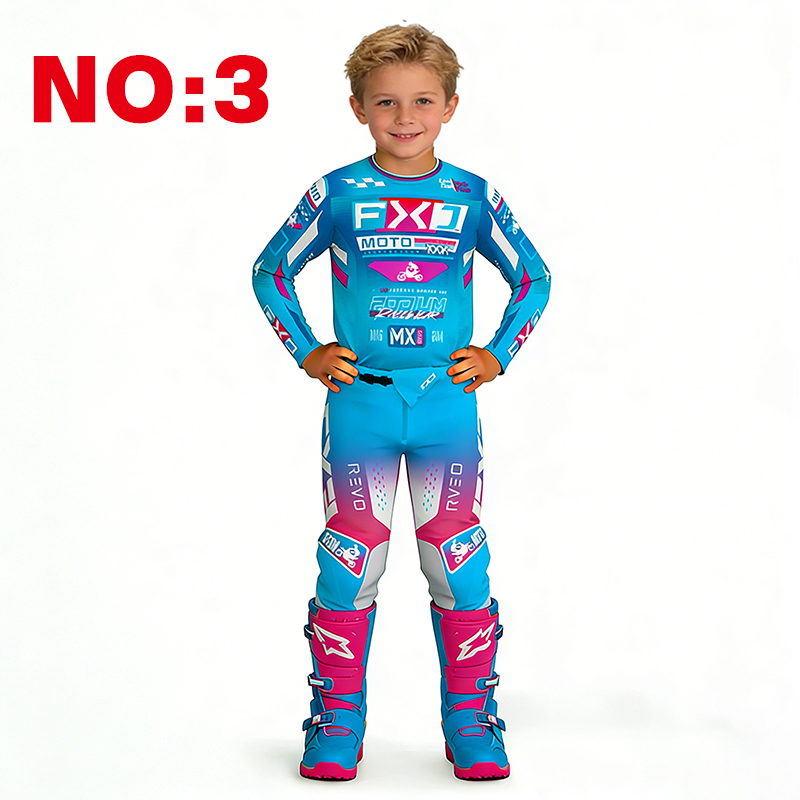 モトクロス子供用セット オートバイジャージ＆パンツ キッズ服 - Motorcycle Gear Youth のレビューと価格