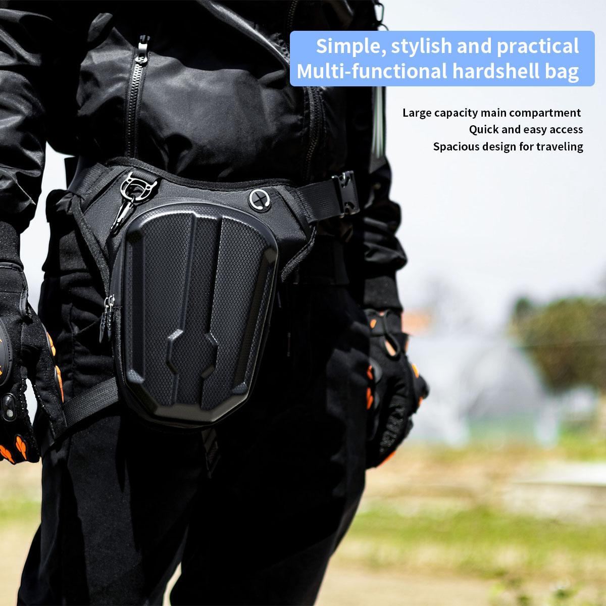 オートバイレッグバッグ防水ライディングバイククロスボディバッ - Motorcycle Gear Wardrobe のレビューと価格