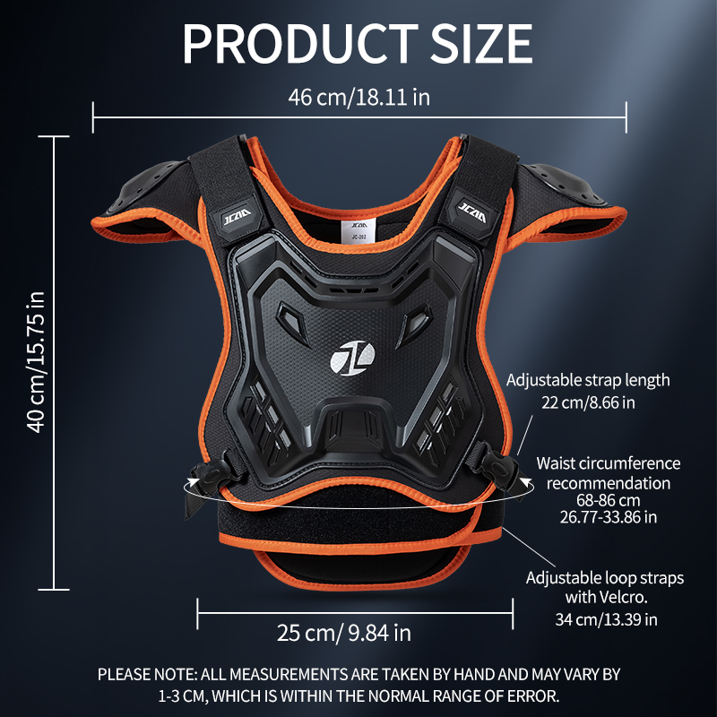 キッズユースオートバイアーマーベスト胸部バックプロテクターオ - Motorcycle Gear Youth のレビューと価格