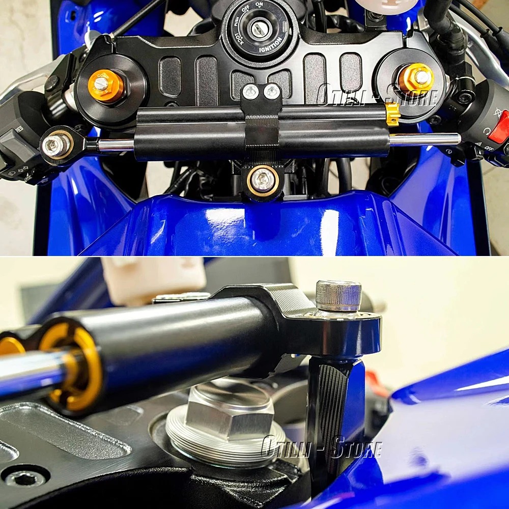 新しいオートバイファイバーカーボンステアリング安定化ダンパー - Motorcycle Gear Airbag のレビューと価格