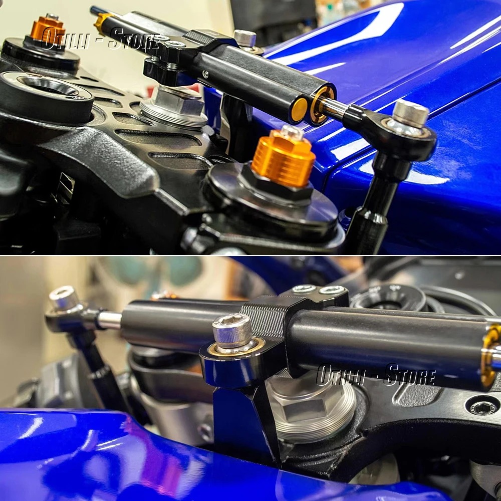 新しいオートバイファイバーカーボンステアリング安定化ダンパー - Motorcycle Gear Airbag のレビューと価格