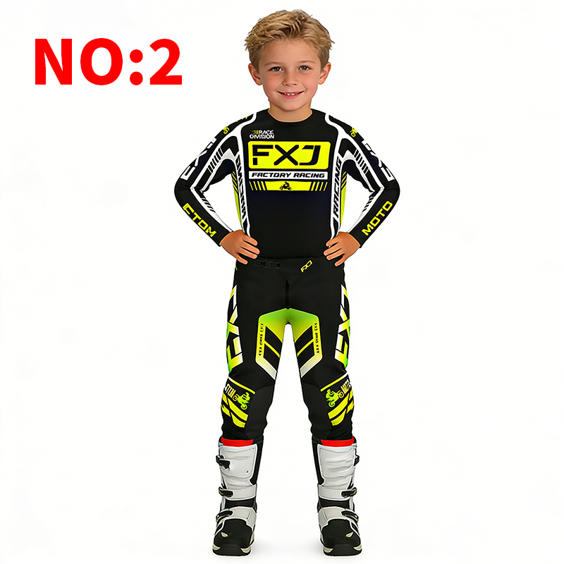 モトクロス子供服 オートバイジャージとパンツ キッズ服 男の - Motorcycle Gear Youth のレビューと価格