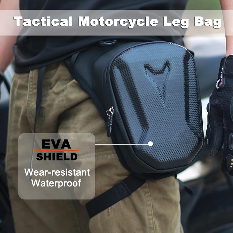 防水オートバイドロップレッグバッグ太ももウエストパッククロス - Motorcycle Gear Wardrobe のレビューと価格