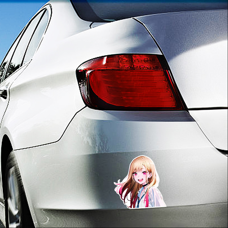 Jdm-美しい女の子の車のステッカー,若者のためのファッショ - Motorcycle Gear Youth のレビューと価格