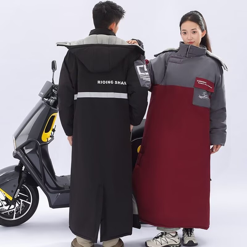 ワンピース型バイク用防寒ロングフリーススノーモービルジャケッ - Motorcycle Gear For Winter のレビューと価格