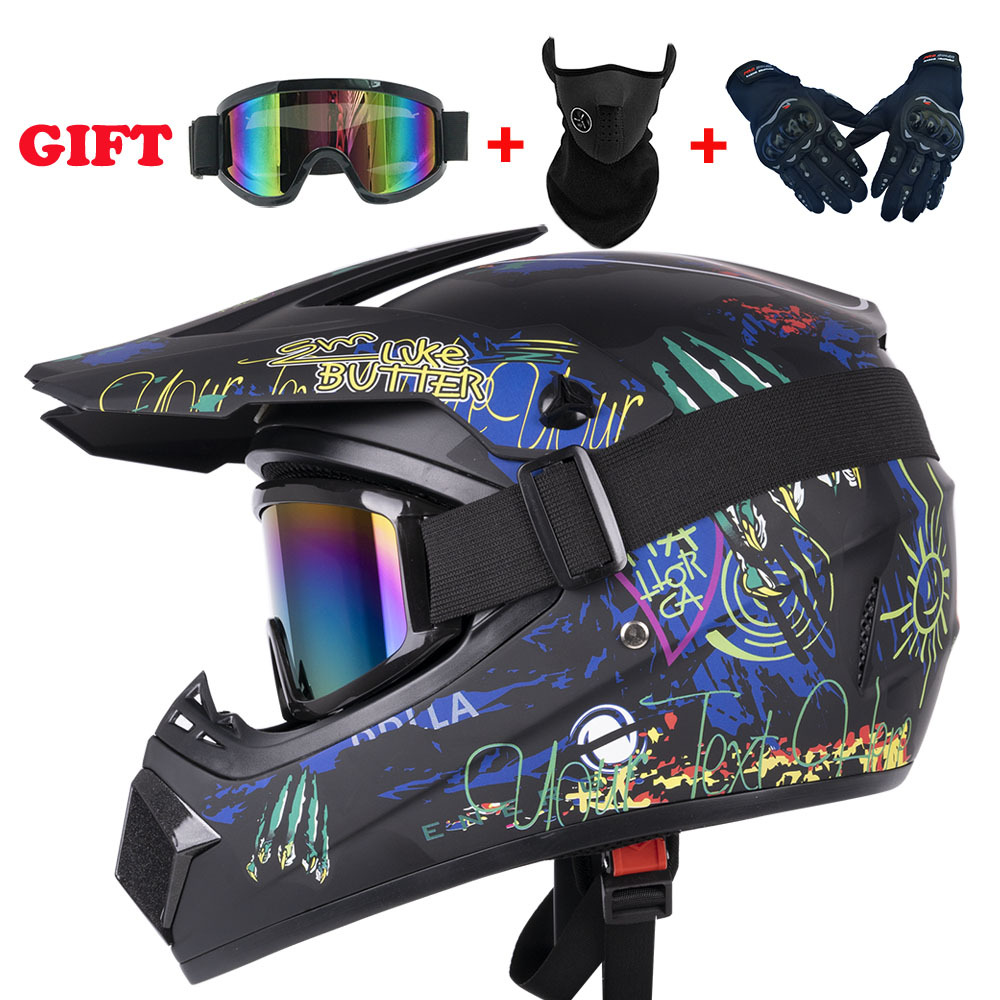 ダートバイクギア：ユースキッズ用オフロードバイクヘルメット、 - Motorcycle Gear Youth のレビューと価格