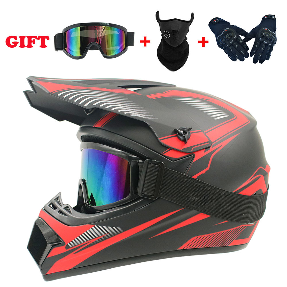 ダートバイクギア：ユースキッズ用オフロードバイクヘルメット、 - Motorcycle Gear Youth のレビューと価格