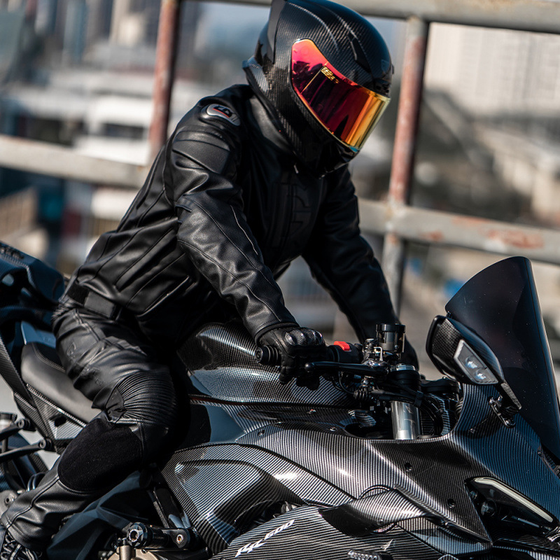 オートバイライディングスーツ冬用レザージャケットパンツセット - Motorcycle Gear For Winter のレビューと価格