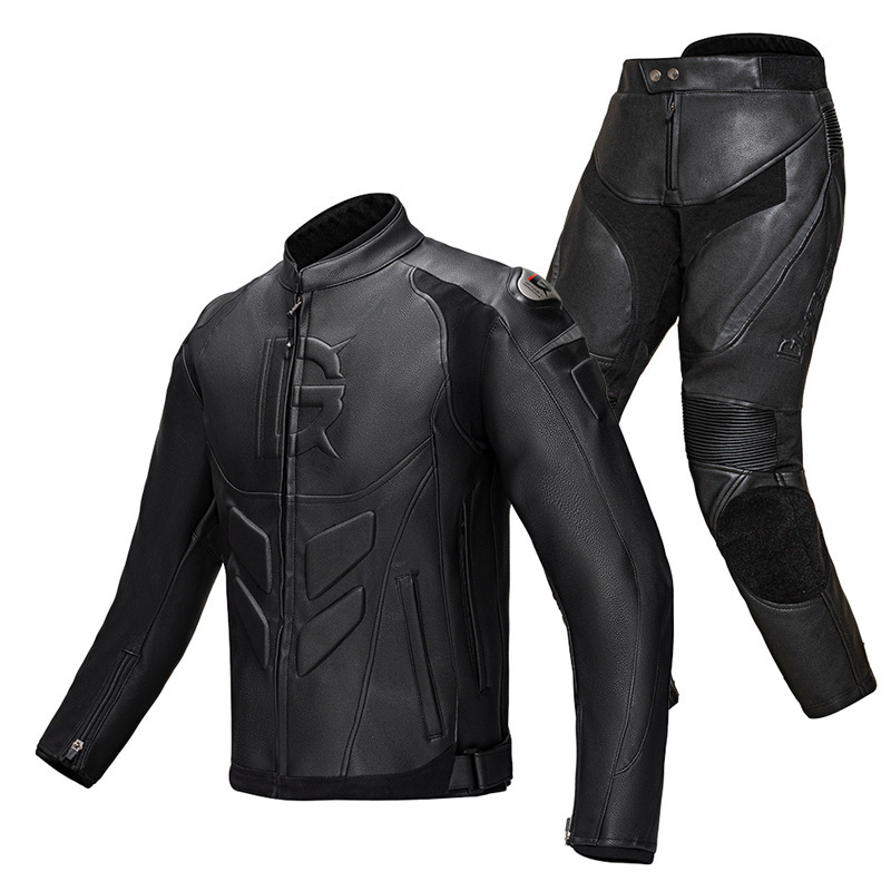 オートバイライディングスーツ冬用レザージャケットパンツセット - Motorcycle Gear For Winter のレビューと価格