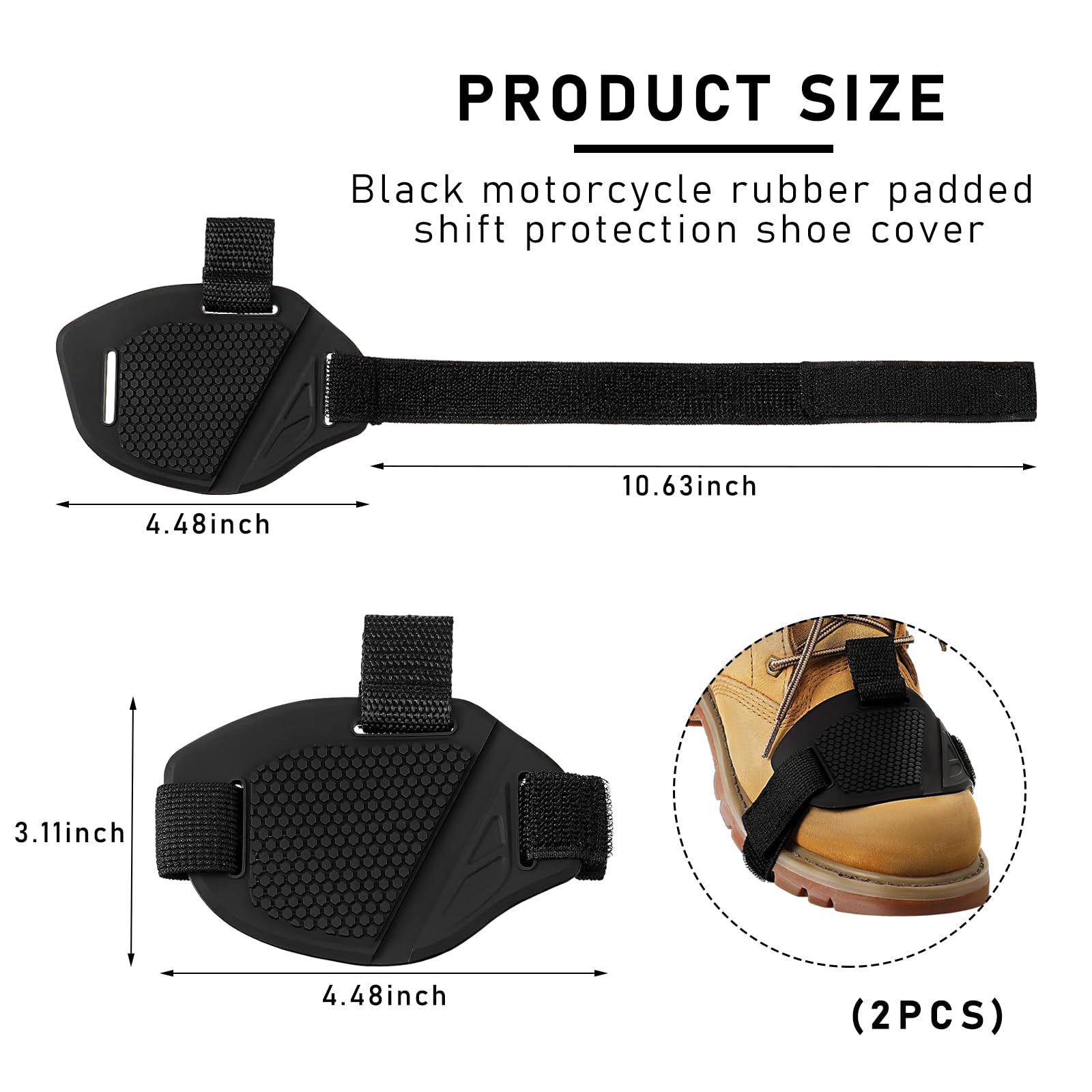 ハニカム滑り止めギアシフトシューパッド、オートバイシフトレバ - Motorcycle Gear Lever のレビューと価格